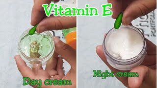 How to make Vitamin E day cream and vitamin E night cream for younger looking skin  glowing skin [upl. by Wesley205]