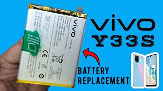 vivo y33s battery replacement  how to change vivo y33s battery vivo repair new [upl. by Tarrah]