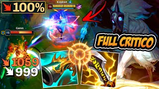 SUPER KINDRED BUILD 100 DE CRÍTICO É MUITO OP  LEAGUE OF LEGENDS [upl. by Euton848]