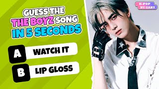 GUESS THE THE BOYZ SONG IN 5 SECONDS 2  KPOP GAME  THE BOYZ QUIZ [upl. by Sirois]