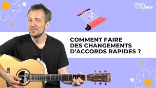 Comment faire des changements daccords rapides   Cours de Guitare Débutant [upl. by Adolf525]