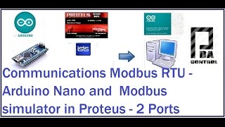 Communications Modbus RTU  Arduino Nano and Modbus simulator in Proteus arduino PDAControl [upl. by Marela950]