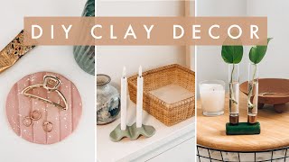 Easy DIY Clay Projects To Try This Year  Air Dry  Oven Bake Clay Decor [upl. by Farly]