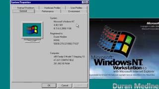 OS Tour Windows NT 40 Workstation SP6a [upl. by Ihsar]