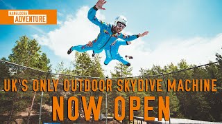 Now Open  The UKs Only Outdoor Skydive Machine  Hangloose Adventure Bluewater x Aerodium [upl. by Kern]