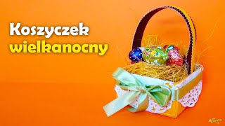 Jak zrobić koszyczek wielkanocny z tektury praca plastyczna  Easter crafts for preschoolers DIY [upl. by Shayna]