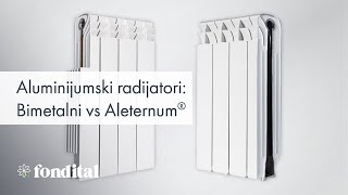 ALUMINIJUMSKI RADIJATORI BIMETALNI vs ALETERNUM  Fondital [upl. by Alain841]