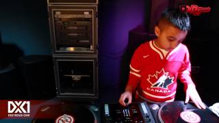 Dextrous One quotWorlds Youngest Performance DJquot plays Canadian National Anthem on Turntables [upl. by Ignaz]