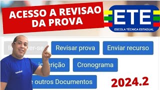 REVISÃO DE PROVA DO ETE SUBSEQUENTE 20242 [upl. by Skvorak]