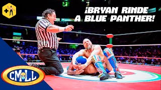 CMLL Bryan Danielson derrota a Blue Panther en la Arena México [upl. by Atinnek284]