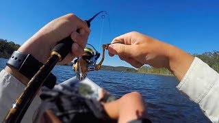 I hooked a MASSIVE fish kayak fishing [upl. by Whiteley]