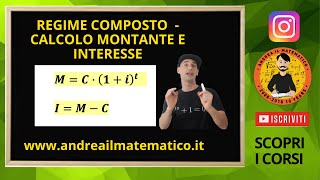 REGIME COMPOSTO  MONTANTE E INTERESSI  Matematica finanziaria [upl. by Arinayed]