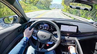 2024 Hyundai Elantra N 6MT  POV First Drive Binaural Audio [upl. by Ennayk]