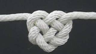 How to Tie the Celtic Heart Knot by TIAT A Knotty Valentine [upl. by Eicram]