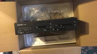 Installer Series  01 Panasonic KXNS700G Digital Hybrid IP PBX Phone System Server Install [upl. by Yatnoed]