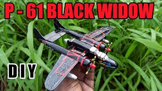 BUILD P 61 BLACK WIDOW OUT OF ICE CREAM STICKS [upl. by Richela66]