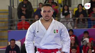 Karate  JPLima 2019  Kata Senior Masculino  Waldo Ramirez Rios MEX  SANSAI [upl. by Xirdnek805]