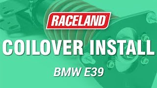 How To Install Raceland BMW E39 Coilovers [upl. by Anelaf]