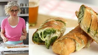 PullApart Cheesy Pesto Bread  Everyday Food with Sarah Carey [upl. by Aikrahs]