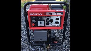 How to start a Honda Generator EM3000C [upl. by Marion676]