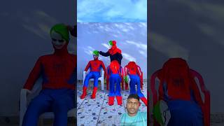 Joker remove the mask of SpiderMan funny spiderman superhero avengers shorts [upl. by Isus261]