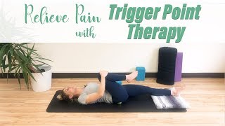 How To Use a Trigger Point Massage Ball to Relieve Pain FAST  ROOT Yoga Therapy with Jasmine [upl. by Dachi136]