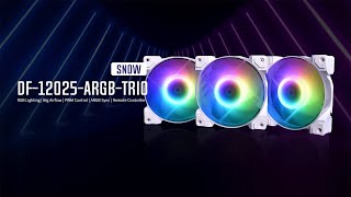 Introducing DF12025ARGBTRIO SNOW Fans [upl. by Fisher]