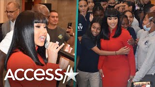 Cardi B Shocks Students With Surprise Visit and Donation To Her Bronx Middle School [upl. by Jehovah946]