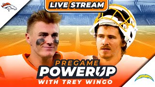 LIVE DENVER BRONCOS VS LOS ANGELES CHARGERS  THURSDAY NIGHT FOOTBALL PREVIEW  Pregame PowerUp 🏈 [upl. by Ezekiel874]