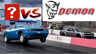 Dodge DEMON vs Challenger Drag Pack  WHICH WINS  14 Mile Drag Race  RoadTestTV ® [upl. by Monti]