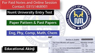 NUML Entry Test Preparation for Bs CS 2024  Numl Engineering Entry Test Syllabus Paper Pattern [upl. by Mcknight]