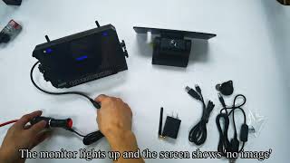 AMTIFO A8 Solar Wireless Backup Camera Pairing Video [upl. by Ybreh]