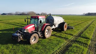 Mest injecteren  MCCormick MC 130 peecon 7000L  Melkveebedrijf van Tarry [upl. by Halvaard656]