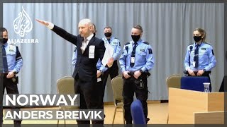 Mass murderer Anders Breivik asks Norway court for parole [upl. by Edals]