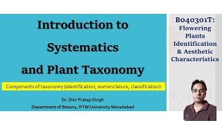 Systematics and Plant Taxonomy  Components of taxonomy Identification Nomenclature Classification [upl. by Rechaba]