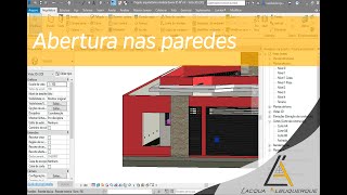 Como fazer abertura em paredes no REVIT Rápido e fácil [upl. by Englis441]