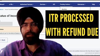 ITR PROCESSED WITH REFUND DUE AY 202425 I NEW INCOME TAX REFUND UPDATE [upl. by Oiznun]