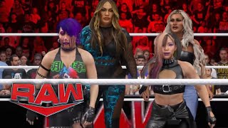 WWE 2K24 RAW  TEAM NIA ITS NOW OFFICIAL ADVANTAGE MATCH  NIA JAX  WTIFF  VS BIANCA  WJADE [upl. by Snowber]