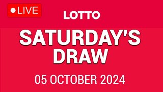 The National Lottery Lotto Draw Live results from Saturday 05 October 2024  tonights lotto [upl. by Rockwood]