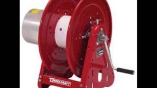 Coxreels 1125WCL 6 C Large Capacity Hand Crank Welding Cable Reel for arc welding holds up to 300 of [upl. by Cyrilla]