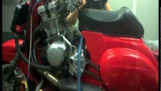 Vespa 600 dyno test [upl. by Assiran280]