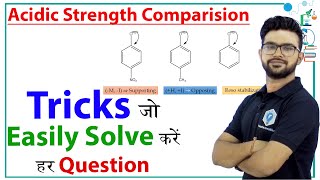 Top 5 Tricks for Acidic strength comparison  General Organic Chemistry  JEE  NEET [upl. by Chin]