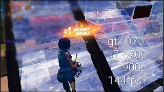 i7 6700 gtx 970 fortnite 900p performance mode chapter 5 season 1 benchmark [upl. by Arakal976]