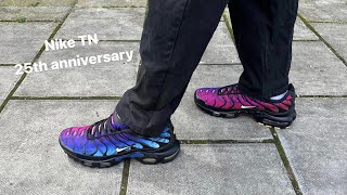 Nike Tn air max plus 25th anniversary edition review with sizing and on foot [upl. by Chem795]