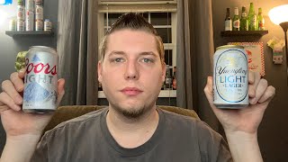 Coors Light VS Yuengling Light Lager Taste Test [upl. by Stannfield]