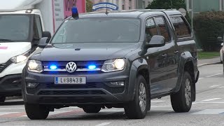 3x Einsatzkommando Cobra Polizei Linz auf Einsatzfahrt [upl. by Ecinnahs310]