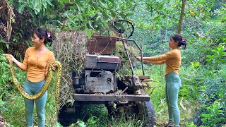 The old car was abandoned in the woods I fixed it and it is running again [upl. by Gnivre]