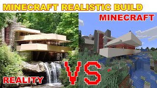 Minecraft Frank Lloyd Wright Fallingwater [upl. by Aikemot]