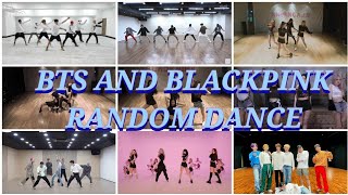 MIRRORED BTS AND BLACKPINK RANDOM DANCE WITH COUNTDOWN [upl. by Aiotal]