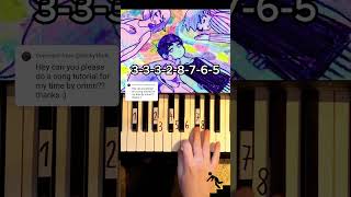 My Time Omori Piano Tutorial shorts [upl. by Lossa]